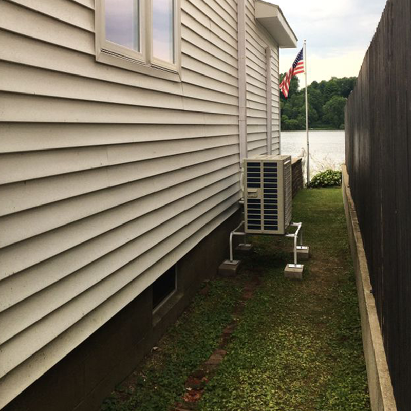 AC installed back of the house